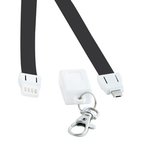 COLLAR CARGADOR 2 EN 1 EXPO A2452 NEGRO (PVC)