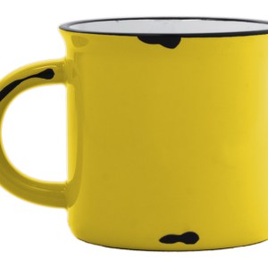 TAZA DE CERÁMICA VINTAGE A2471 AMARILLO (Cerámica)