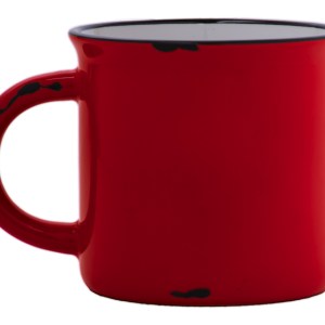 TAZA DE CERÁMICA VINTAGE A2471 ROJO (Cerámica)