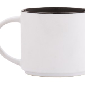 TAZA DE CERÁMICA BICOLOR BABEL A2472 NEGRO (Cerámica)