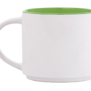 TAZA DE CERÁMICA BICOLOR BABEL A2472 VERDE CLARO (Cerámica)