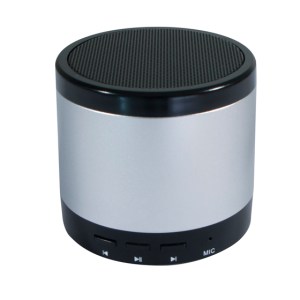 BOCINA BLUETOOTH LED LEUKOS A2486 PLATA (Plástico ABS)