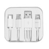 CABLE MULTICONECTOR USB CONECT A2497 BLANCO (Plástico ABS)