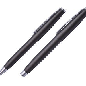 SET DE BOLIGRAFOS METAL TWAS A2538 HUMO (Acero Inoxidable)