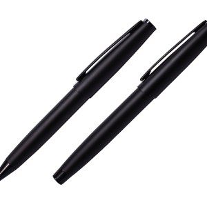 SET DE BOLIGRAFOS METAL TWAS A2538 NEGRO (Acero Inoxidable)