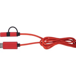 CABLE CONECTOR USB RIBBON A2555 ROJO (Plástico ABS / Aluminio)