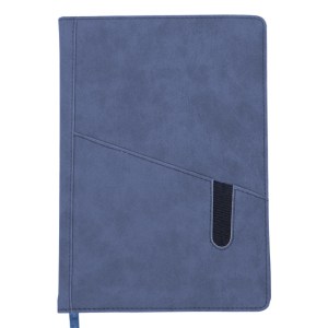 LIBRETA VERTICAL BORDER A2569 AZUL (Poliuretano)