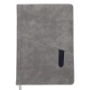 LIBRETA VERTICAL BORDER A2569 GRIS (Poliuretano)