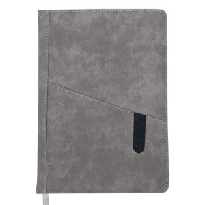 LIBRETA VERTICAL BORDER A2569 GRIS (Poliuretano)