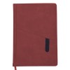 LIBRETA VERTICAL BORDER A2569 ROJO (Poliuretano)