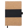 LIBRETA VERTICAL SAUDIA A2570 NEGRO (Corcho / Termo PU)