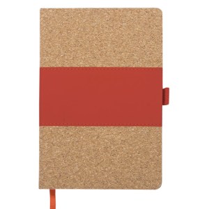 LIBRETA VERTICAL SAUDIA A2570 ROJO (Corcho / Termo PU)