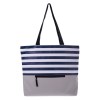 BOLSA CON DISEÑO FRANJAS MARGIN A2589 AZUL MARINO (Poliester 600 D)