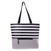 BOLSA CON DISEÑO FRANJAS MARGIN A2589 NEGRO (Poliester 600 D)