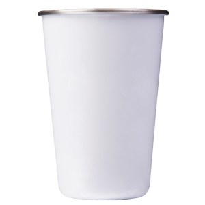 VASO DE ACERO INOX. SUBLIMACIÓN JULL A2614 BLANCO (Acero Inoxidable)
