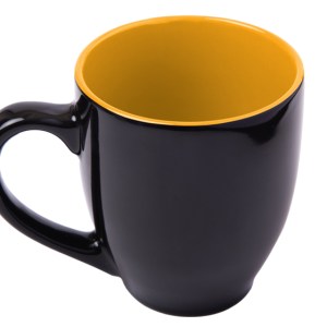 TAZA CON RECUBRIMIENTO BRILLANTE SORA A2634 AMARILLO (Cerámica)