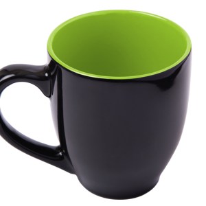 TAZA CON RECUBRIMIENTO BRILLANTE SORA A2634 VERDE CLARO (Cerámica)