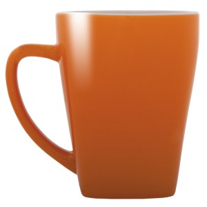 TAZA CON BASE CUADRADA ABBA A2635 NARANJA (Cerámica)