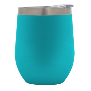 VASO TÉRMICO DOBLE PARED ACERO INOX.   JUNO A2645 TURQUESA (Acero Inoxidable 304)