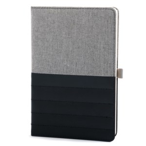 LIBRETA VERTICAL A5 ARTHUR A2663 GRIS (Poliéster)