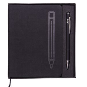 LIBRETA PERSONAL METRÓPOLIS A2669 NEGRO (Poliuretano)