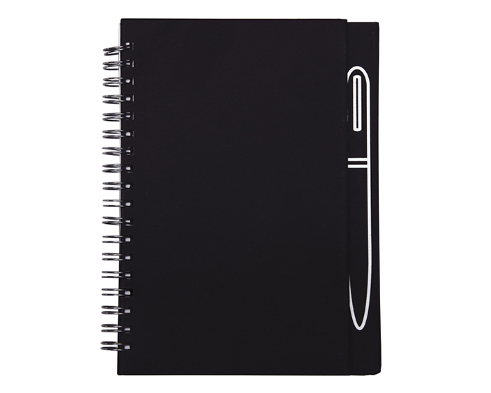 LIBRETA PERSONAL CON ESPIRAL SPAIN A2670 NEGRO (Cartón)