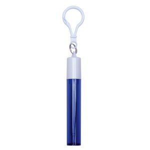 POPOTE DE METAL RETRÁCTIL SIPPY A2674 AZUL (Acero inoxidable / Plástico)