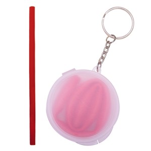POPOTE CON ESTUCHE TUBBS A2675 ROJO (Silicón / Plástico)