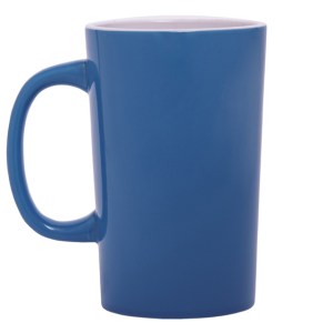 TAZA CÓNICA BICOLOR LATTE A2713 AZUL CLARO (Cerámica)