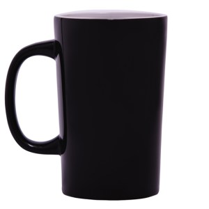 TAZA CÓNICA BICOLOR LATTE A2713 NEGRO (Cerámica)
