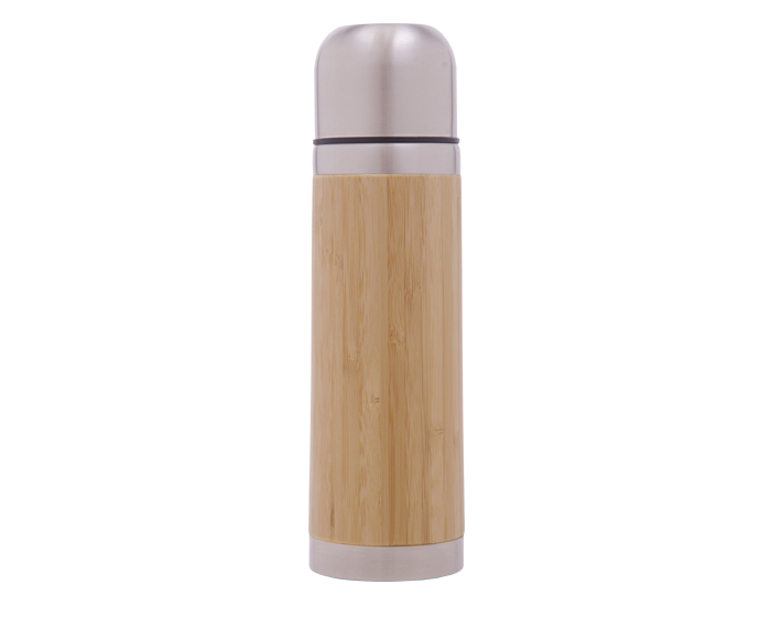 TERMO DOBLE PARED TATAMI A2732 CAFÉ (Acero Inoxidable 304 / Bambú)