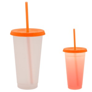 VASO DE PLÁSTICO SNOW A2770 NARANJA (Plástico PP)