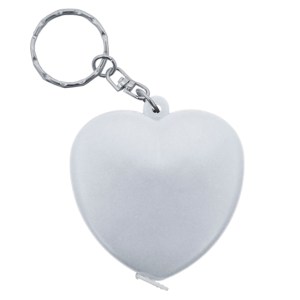 LLAVERO CORAZÓN C/FLEX. ACTIVE A2774 BLANCO (Plástico)