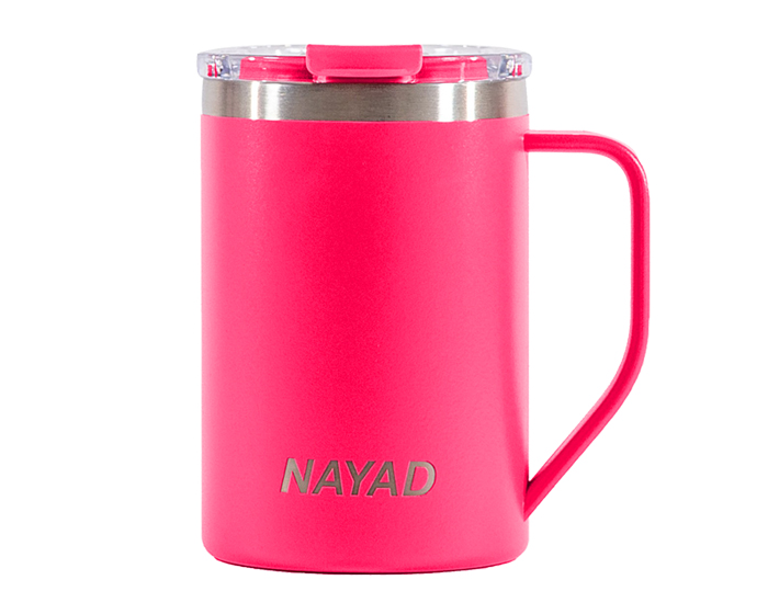 Tarro Térmico Doble Pared Acero Inox. 15 oz. Nayad Metro A2777 Rosa (Acero inoxidable / tritan)