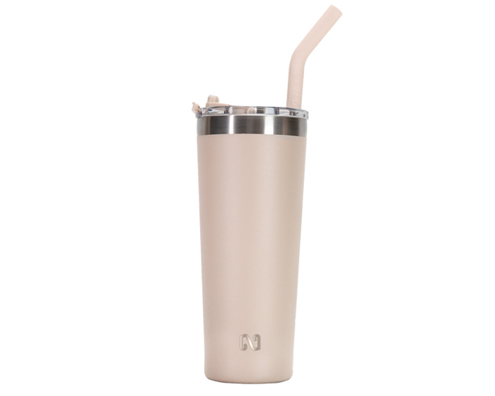 TERMO DOBLE PARED ACERO INOXIDABLE 22 OZ. NAYAD TROUPER A2779 BEIGE (Acero Inoxidable / Tritan)