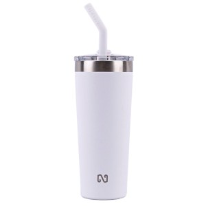 TERMO DOBLE PARED ACERO INOXIDABLE 22 OZ. NAYAD TROUPER A2779 BLANCO (Acero Inoxidable / Tritan)