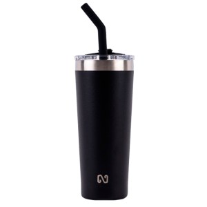 TERMO DOBLE PARED ACERO INOXIDABLE 22 OZ. NAYAD TROUPER A2779 NEGRO (Acero Inoxidable / Tritan)