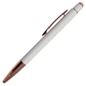 BOLÍGRAFO METÁLICO CON TOUCH LEIA A2795 BLANCO (Aluminio / Plástico)