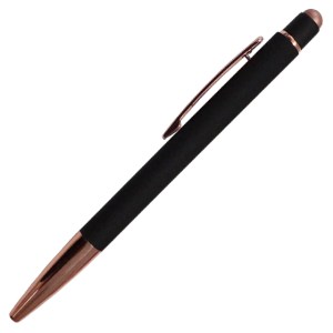BOLÍGRAFO METÁLICO CON TOUCH LEIA A2795 NEGRO (Aluminio / Plástico)
