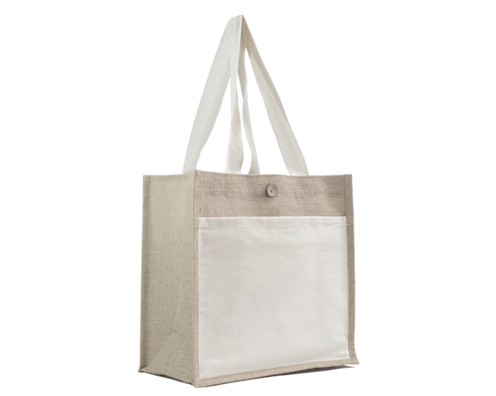 A2848_1.jpg Bolsa de Yute /Algodón Campestre A2848 Blanco (Algodón / yute)