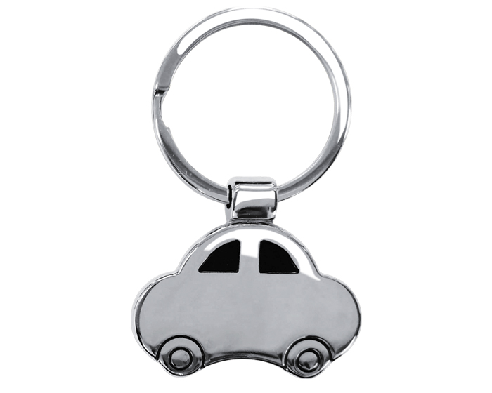 LLAVERO EN FORMA DE AUTO PISTA A2885 PLATA (Aleación de zinc)