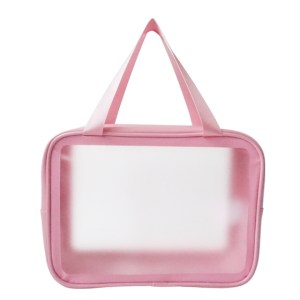 BOLSA IMPERMEABLE PARA ACCESORIOS CON ASAS PATY A2909 ROSA (Cuero / PVC)