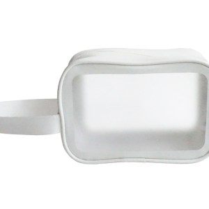 ESTUCHE IMPERMEABLE PARA ACCESORIOS CON ASAS DORIS A2910 BLANCO (Cuero / PVC)