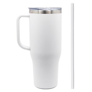 TERMO CON ASA BARNEY A2915 BLANCO (Acero Inoxidable 304S)