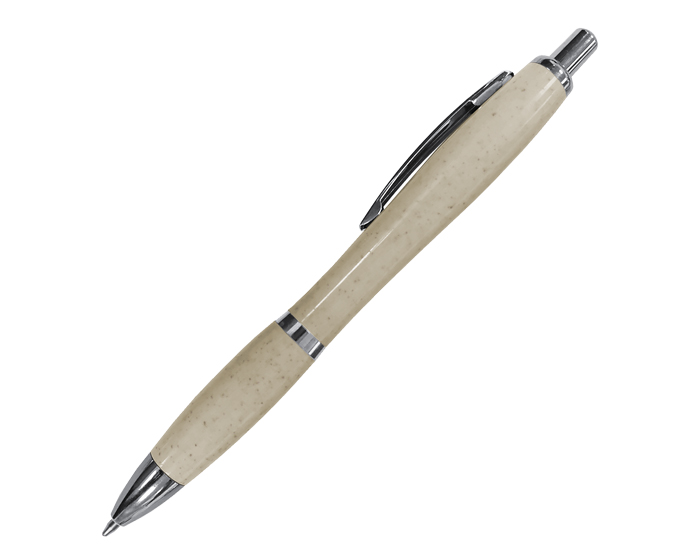 BOLÍGRAFO ECOLÓGICO ECOPEN A2919 BEIGE (Plástico ABS + Fibra de trigo / Metal)