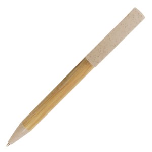 BOLÍGRAFO ECOLÓGICO TRISOP A2920 BEIGE (Bambú y Fibra de trigo)