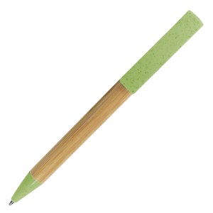 BOLÍGRAFO ECOLÓGICO TRISOP A2920 VERDE CLARO (Bambú y Fibra de trigo)
