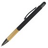 BOLÍGRAFO ECOLÓGICO ELEBAM A2921 NEGRO (Aluminio, bambú y clip de metal)