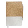 LIBRETA ECOLÓGICA ALCORNOQUE A2923 BLANCO (Corcho, algodón y papel / Bolígrafo: corcho y fibra de trigo.)