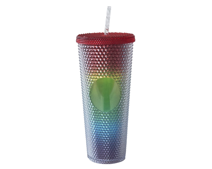 VASO DE PLÁSTICO DOBLE PARED TEXTURIZADO COCONUT A2927 UNICO (Plástico AS)
